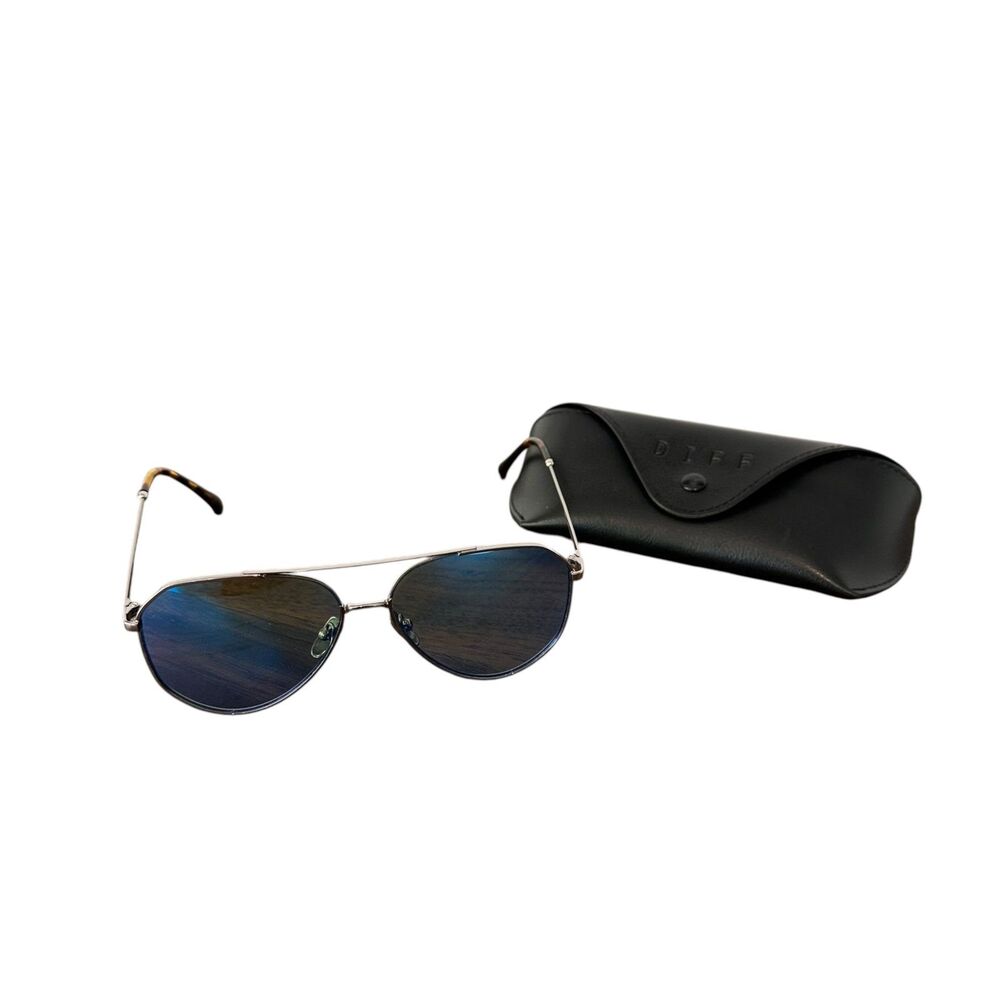 Diff Eyewear Dash Polarized Aviator Sunglasses